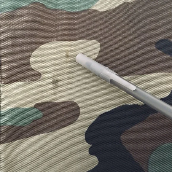 Vintage 90s Y2K Camo Purse Bag Camouflage Nylon Womens Large Green Clueless Edit - Picture 10 of 16